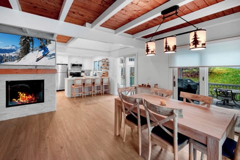 Step into this brightly lit happy ski home !!