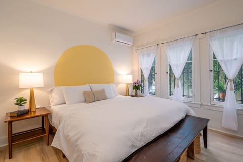 Dream in style - A serene, boho-inspired bedroom designed for ultimate relaxation. Ideal for catching Zzz’s or jotting down late-night inspiration.