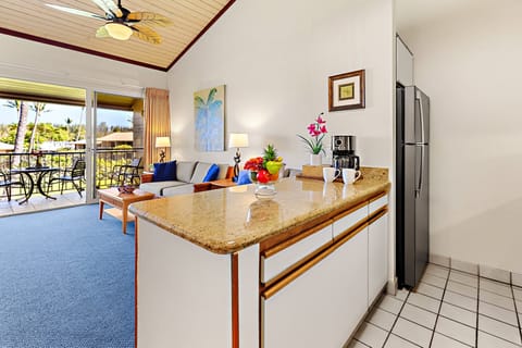 kitchen to living area