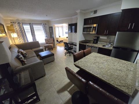 Bright and welcoming table for four—perfect for meals or game nights.