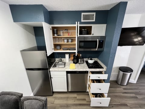 Fully stocked with the basics to whip up a home-style meal.