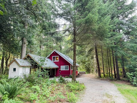 Our cabin is located at the end of a private road