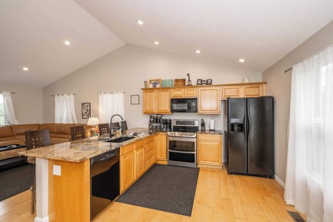 Cook up your favorite meals in the fully equipped kitchen