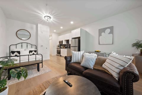 Unwind in the queen bed or comfy sofa & stream your favorites on the smart TV