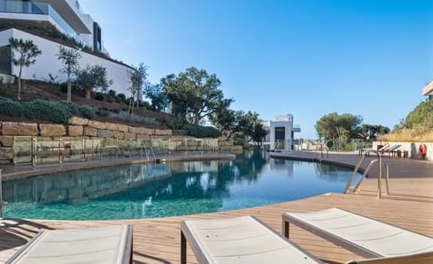 Unwind and relax at the communal pool.