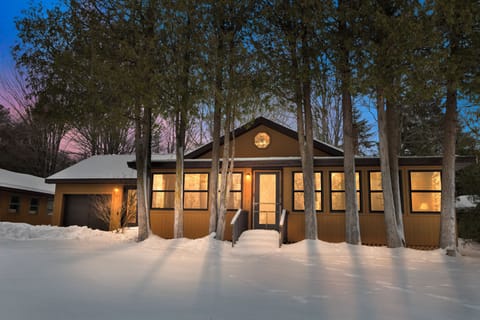 One Cozy Cottage is the perfect getaway for your ice fishing on Portage Lake or skiing adventures at Crystal Mountain or Caberfae Peaks.