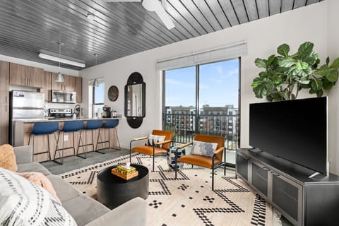 Make yourself at home in this comfortable living area with a smart TV.
