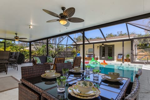 relax in this outdoor oasis