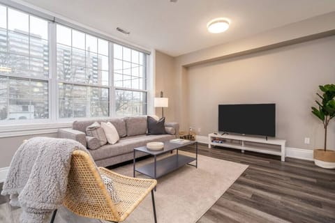 As you take a seat in the living room, the comfortable furniture and tasteful design make it easy to unwind.