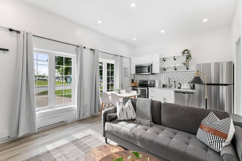 Relax in the living room and watch your favorite shows, lounging is a great way to unwind after a long day.