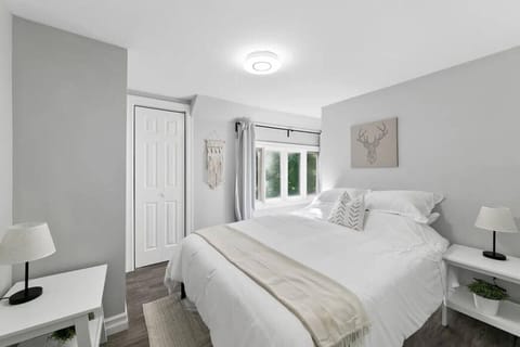 As you enter the bedroom, the sophisticated decor and plush bedding create a space where you can truly unwind.