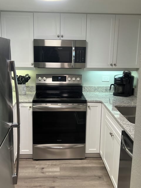 kitchen with stainless steel appliances