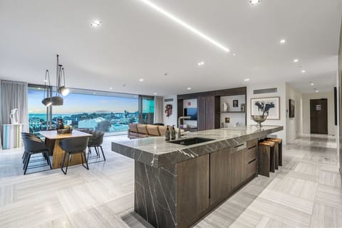 Open-plan kitchen and living room