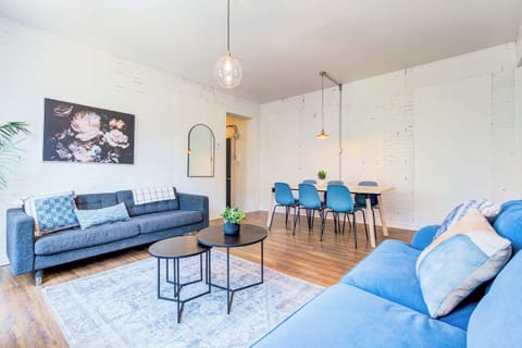 Cozy up on the comfy sofa in our stylish living room.