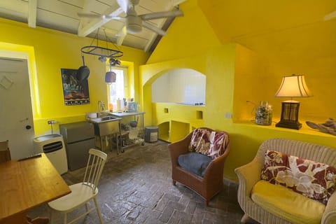 Living Room with Dining Area/Workspace