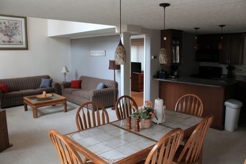 View of the downstairs from the bottom step