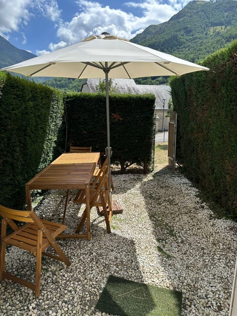 Little garden with mountain views