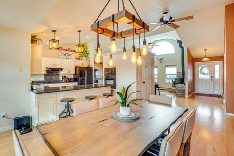 Dining Area | Single-Story House | Roof Air Conditioning | In-Unit Laundry