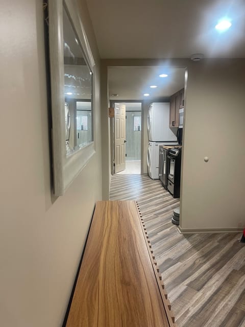 Hallway to beds & bathroom