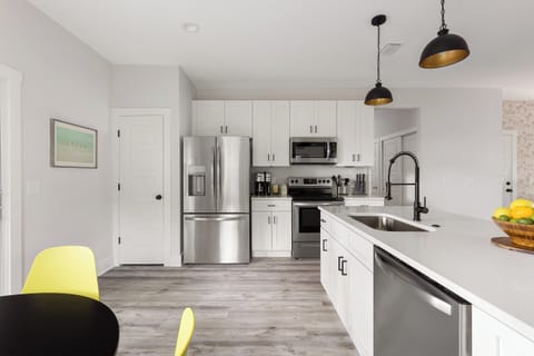 Modern chef's kitchen.