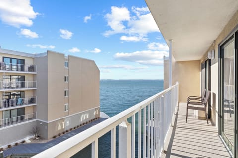 Slip out to the Balcony where you can take in views of the Bay - and the Beach is only a short stroll away.