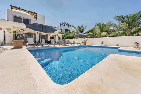 Peaceful outdoor pool area with total privacy