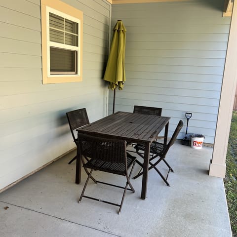 Outdoor dining area