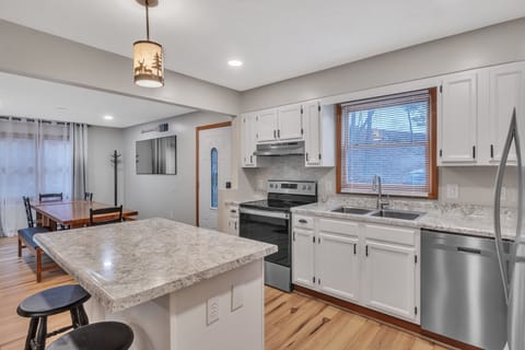 Dining area and kitchen