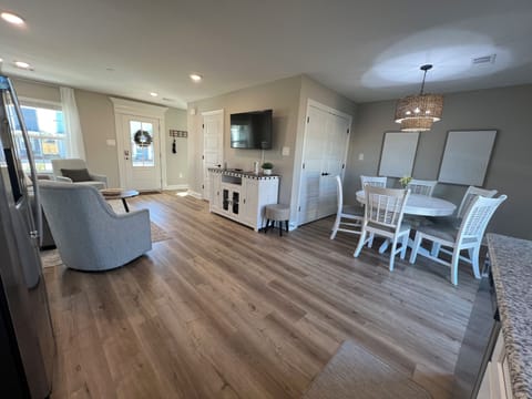 Area view of Living Room and Dining Room from Kitchen area