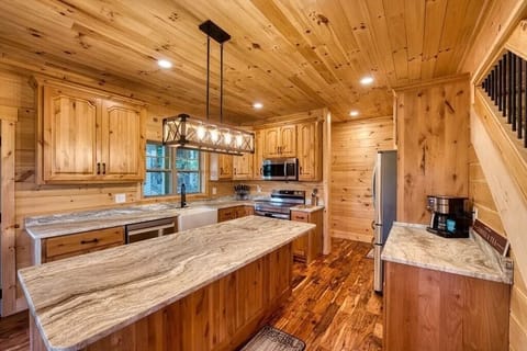 Full kitchen with all the cooking essentials