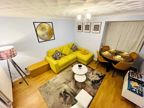 Living room with sofa bed and Dining