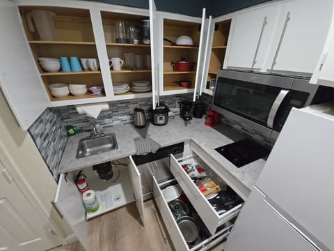 Fully stocked with the basics to whip up a home-style meal.