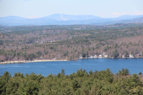 View of Lake Sunapee and mountain ranges from the house
