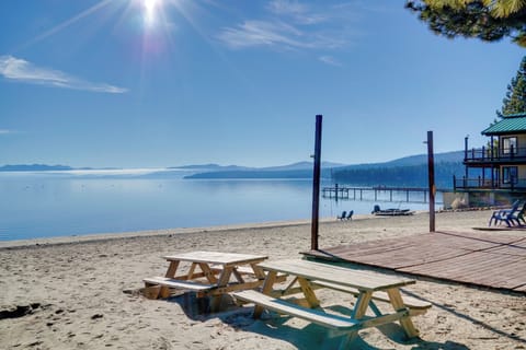 Tahoe Vista Vacation Rental | 1BR | 1BA | 385 Sq Ft | 2 Steps to Enter