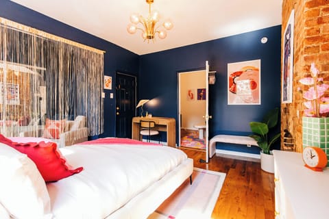 Bedroom with desk for working