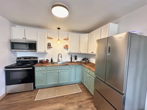 Kitchen fully stocked with everything you will need to feel right at home!