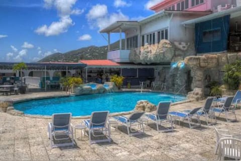 Pool Area With Lounges
