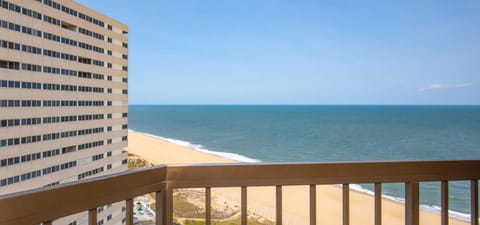 Balcony. Exact unit will be assigned upon arrival. Views, colors, and decor may vary.