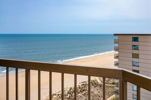 Balcony. Exact unit will be assigned upon arrival. Views, colors, and decor may vary.