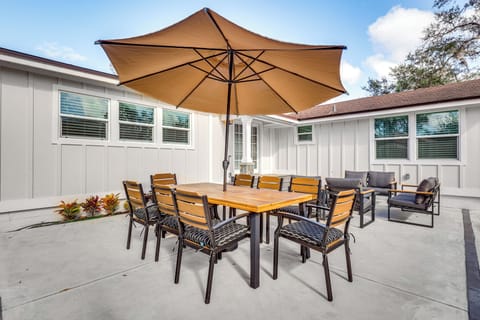 Furnished Patio | Dining Table | Fenced-In Yard