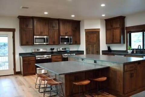 Large Island and attached seating for 7