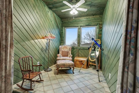 Unique telescope room offering a quiet space for stargazing