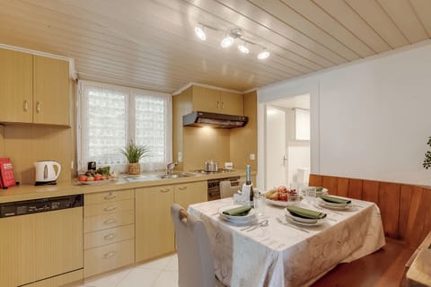 Kitchen and dining area
