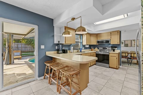 Our fully stocked kitchen