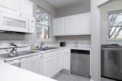 Fully stocked kitchen