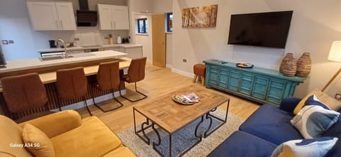 Open plan lounge.