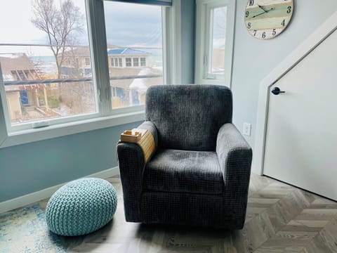 Comfortable swivel rocking chair