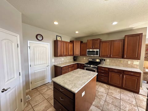 Meals will be made easy in the full kitchen