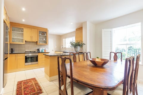 Dining room and kitchen