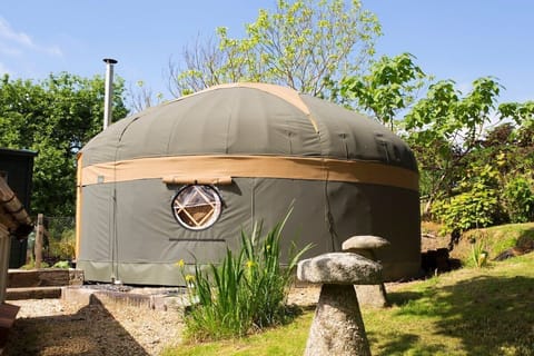 18 ft yurt set in garden of St Anne's B and B